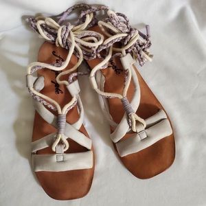 Free People strappy laced Sandals
